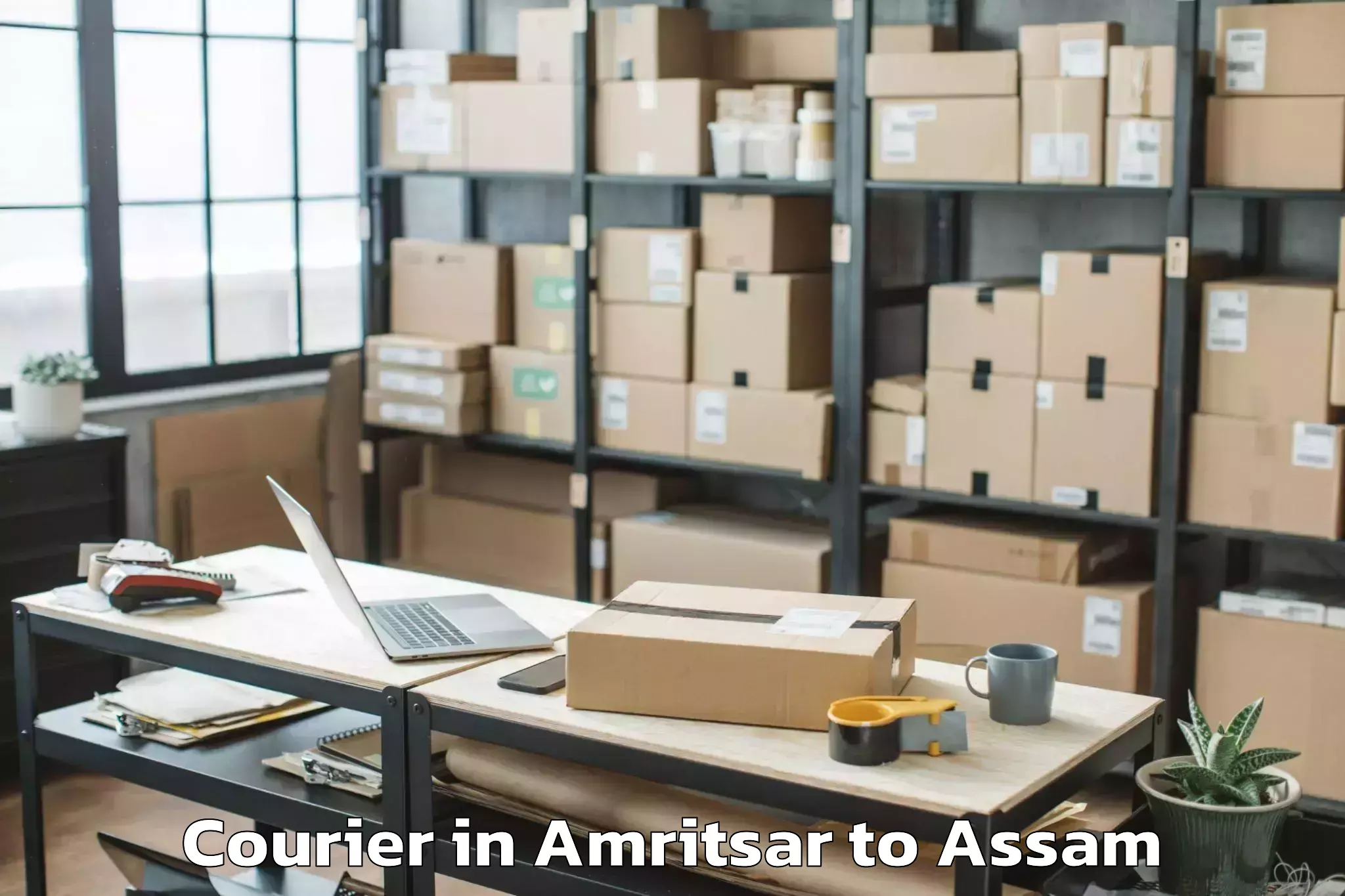 Professional Amritsar to Kaliabor Courier